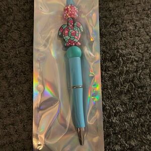 handcrafted Blue Turtle Charm Pen